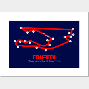 Miami Track Graphic Posters and Art